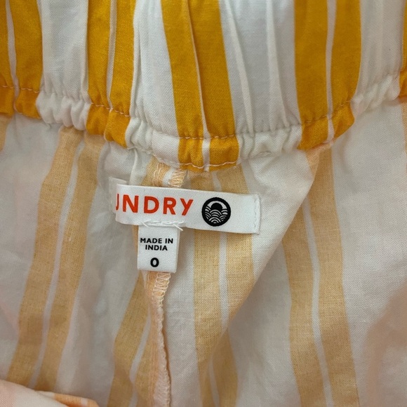 Sundry Striped Yellow and White Wide-Leg Pants - Picture 4 of 6